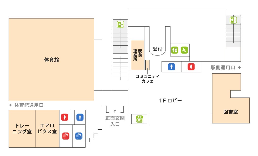 1Fフロアマップ